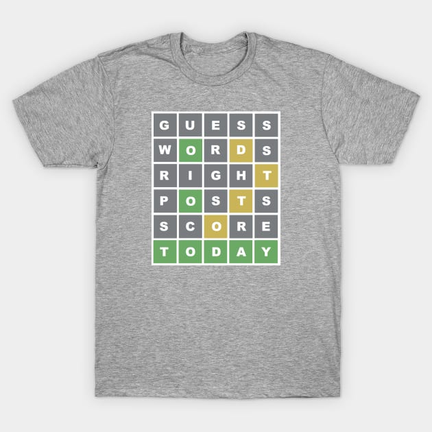 WORDLE FAN T-Shirt by thedeuce